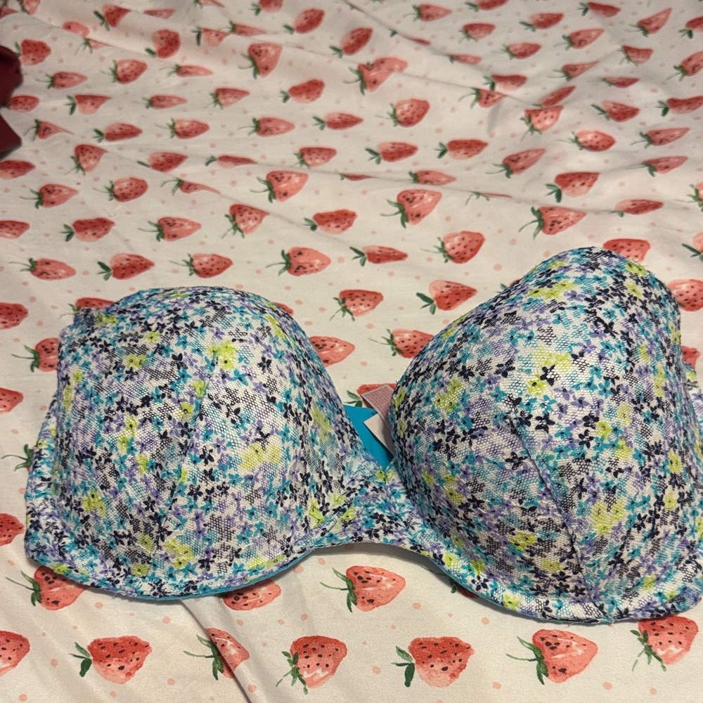 Victoria's Secret Multi-Color Floral Padded Underwire Bra